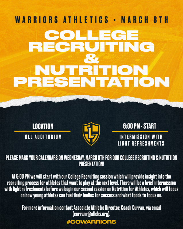 Nutrition & College Recruitment Night